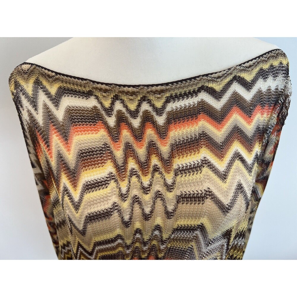Missoni Poncho Zig Zag Pattern One Size Poncho/Coverup. Multi-color. - Picture 2 of 5